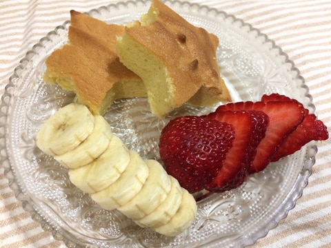 卵1個で★米粉のスポンジケーキ
